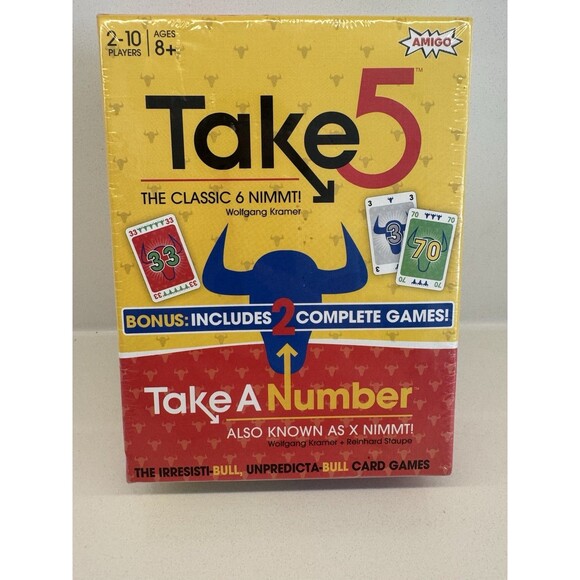 Games Take 5 & Take a Number Complete Games in  Take 5 is The 6 Nimmt! & - Picture 7 of 9